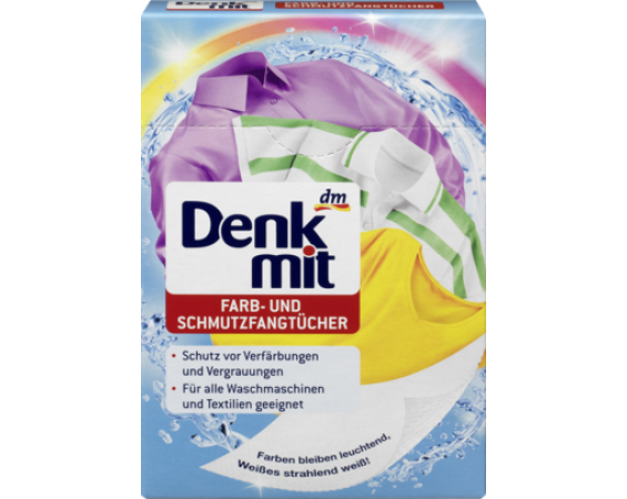 Denkmit Farb-und Schmutzfangtuchen - салфетки для защиты цвета 50 шт.