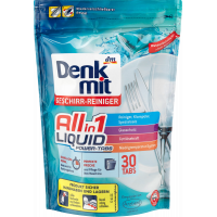 Denkmit Spülmaschinen-Tabs All-in-1 Liquid - Капсулы для посудомоечной машины Все в 1, 30 шт