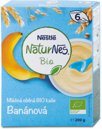 Молочная каша Органическая каша NaturNes банан
