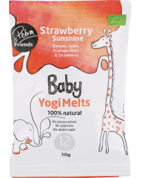 Сушеный деликатес Baby Yogi Melts, клубничное сияние