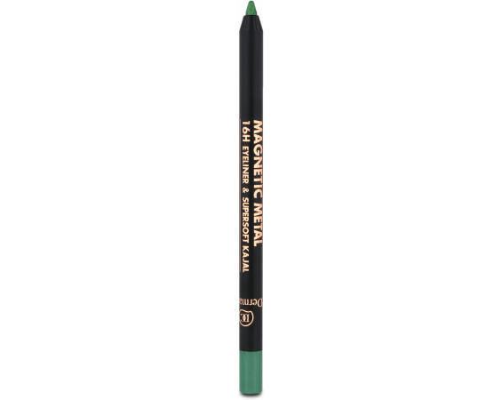 Водонепроницаемый магнитный металлический глазной карандаш, 4 зелёных, 2 г