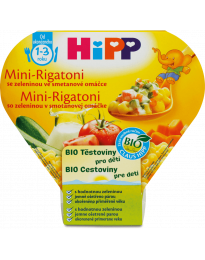 Мини Ригатони с овощами в сливочном соусе