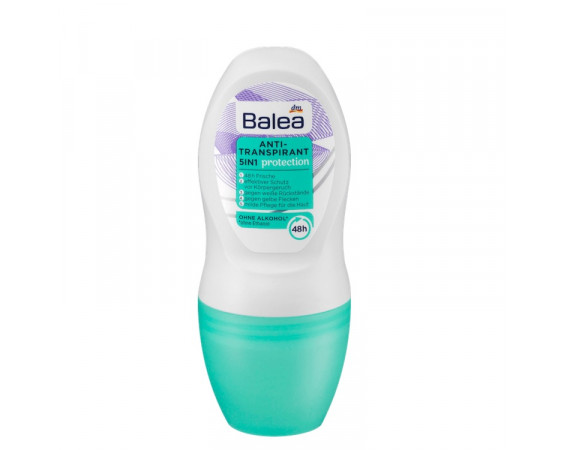 Balea Deo Roll On Antitranspirant 5in1 Protection - Шариковый дезодорант 5в1 Защита, 50 мл