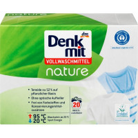 Denkmit Vollwaschmittel Pulver Nature - Стиральный порошок для белых вещей, 1.35 кг, 20 стирок