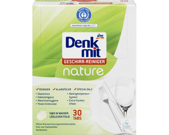 Denkmit Spülmaschinen-Tabs nature - Таблетки для посудомоечной машины Nature, 30 шт