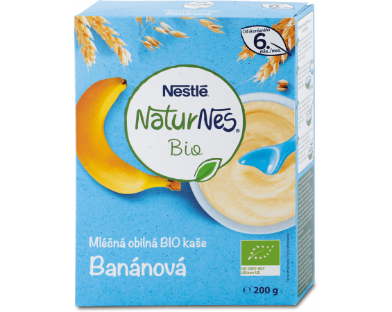 Натуральный органический банановый молочный злак NaturNes, 200 г