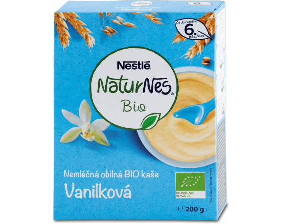 Каша немолочная Органическая каша NaturNes vanilla, 200 г