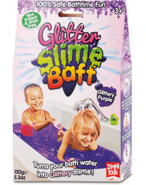 Фиолетовая блестящая слизь в ванне