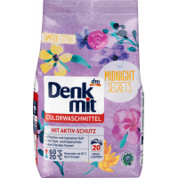 Denkmit Colorwaschmittel Midnight Secrets  порошок для стирки цветного белья 1.35 кг 20 стирок